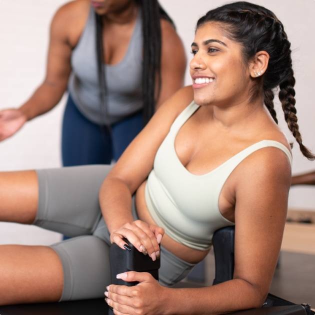 Woman resting after workout